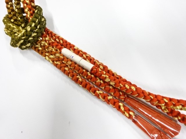 未使用品　正絹　手組帯締め